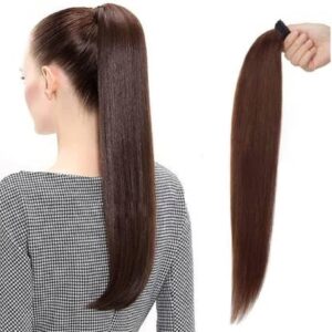 Ponytail Extension Wrap Around Synthetic - Brown